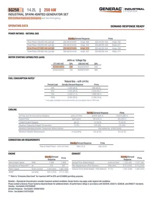 USED 2020 GENERAC POWER SYSTEMS SG250