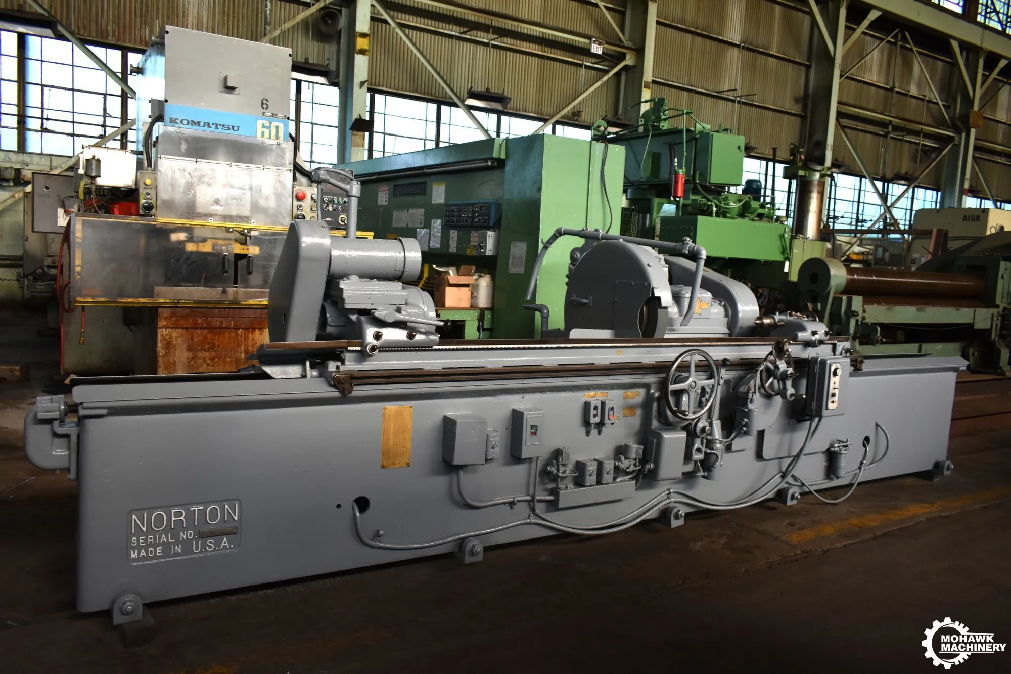 10" x 96" NORTON "C" PLAIN HYDRAULIC CYLINDRICAL GRINDER