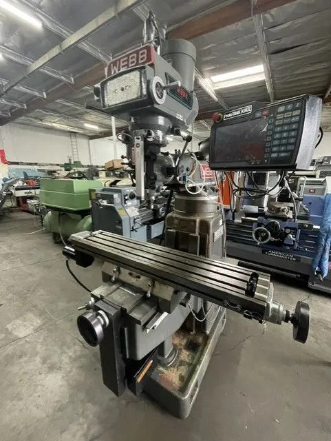 Used WEBB CHAMP 4VH Vertical Mills California US | Wheeler Machinery Sales #409687