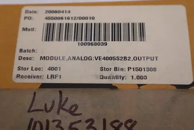 Emerson Analog Out Card KJ3221X1-BA1, New in Open Box  STOCK L-438