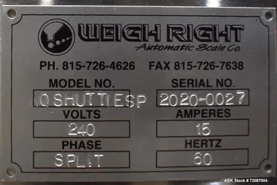 USED WEIGH RIGHT IQ-SHUTTLE SP