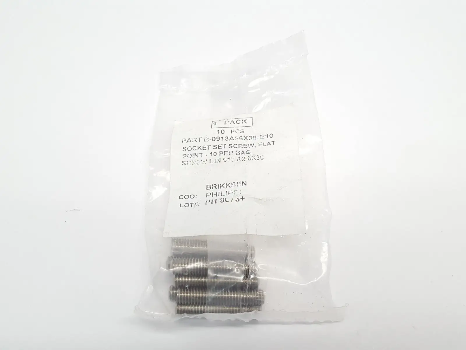 New | in-Stock Brikksen B-0913A26X30 Nuts & Screws Michigan US | Maverick Industrial Sales #1396418