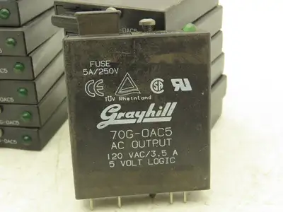 Grayhill 70G-OAC5 Fused AC Output Module Relay 3.5A 5VDC Logic 120VAC  Lot of 14