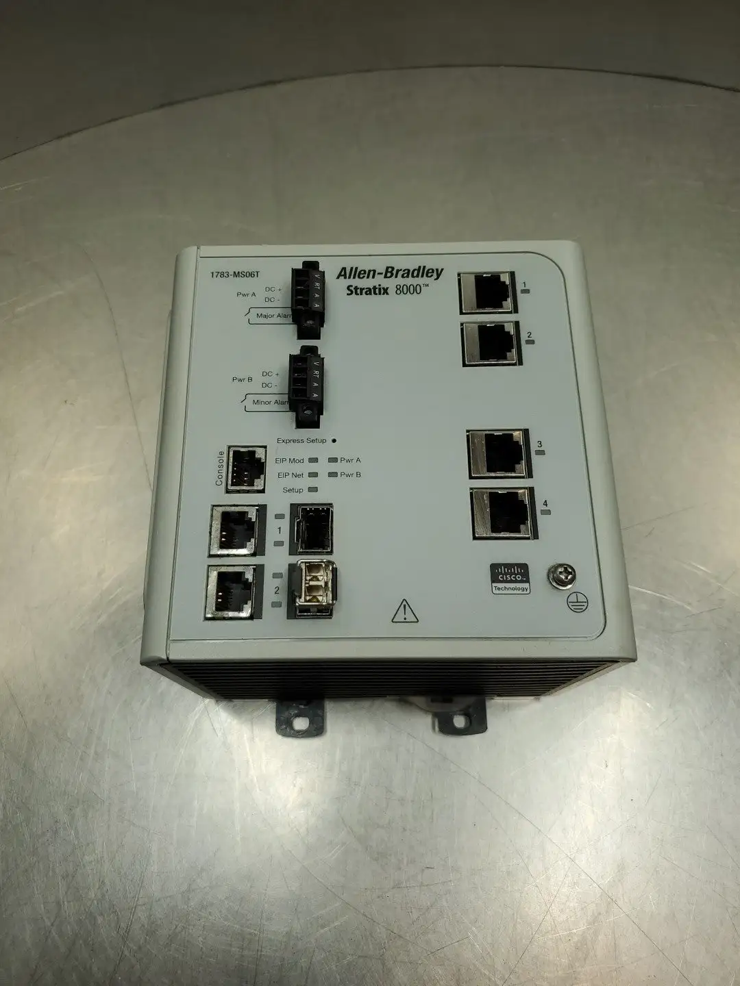Used Allen-Bradley 1783-MS06T Ser A Stratix 8000 Ethernet Switch Unit Network Switches South Carolina US | Palmetto Automation #1505576