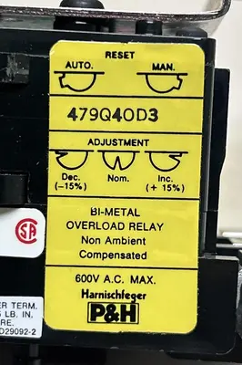 New | in-Stock P&H 479QOD3 Miscellaneous Equipment (Electrical & Power) Ohio US | Surplus Asset Holdings #1239109
