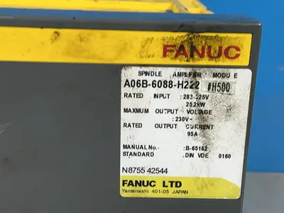 Used FANUC A06B6088H222#H500 Spindle Drives Ohio US | HGR 24 #1345502