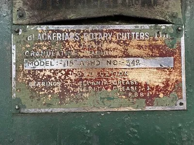 Blackfriars 75 Hp Granulator