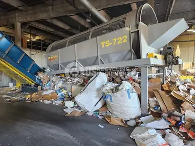 USED VULCAN TS-722 TROMMEL WITH METERING CONVEYOR