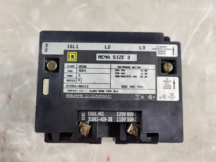 Used SQUARE D 8536SDO1V02S Switchgears British Columbia CA | Lenmark #240752