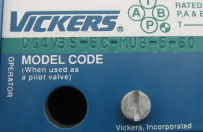 NEW VICKERS DG5S4-1031C-T-MUB-5-90 CONTROL VALVE DG4V3S-6C-MUB-5-60 24202-JM