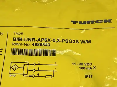 New | in-Stock Turck BIM-UNR-AP6X-0,3-PSG3S Proximity Sensors Michigan US | Maverick Industrial Sales #1412956