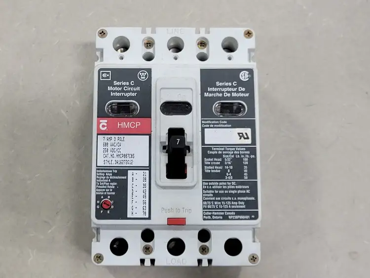 Used WESTINGHOUSE HMCP007C0S Switchgears British Columbia CA | Lenmark #242413