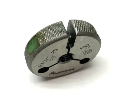 USED ALAMEDA M10 X 1.25G THREADED RING GAUGE GO PD 9.160