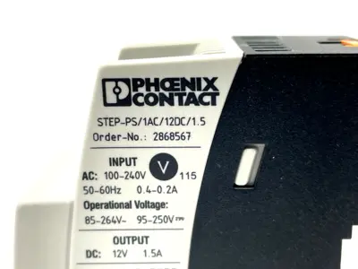 Used Phoenix Contact Power Supply Unit 2868567 DIN Rail Power Supplies Michigan US | Maverick Industrial Sales #1507210
