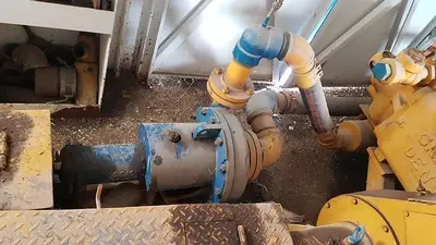 USED GARDNER DENVER PA-8, 4 1/2 X 8 TRIPLEX MUD PUMP