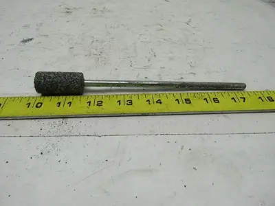 Grier Abrasives 3/4x1-1/2x7-1/2"OAL Mandrel Mounted Grinding Point Gray 50 Pcs