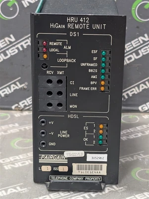 Pairgain HRU 412 HiGain Transmission System Remote Unit 100-1103-01 Used