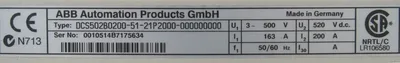 NEW ABB DCS502B0200-51-21P2000-000000000 DRIVE DCS502B02005121P2000000000000