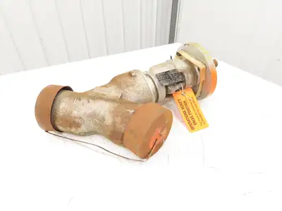 Edward D66128ML Univalve Y-Pattern Globe Valve 4" Butt Weld 4595psi B16.34SPL
