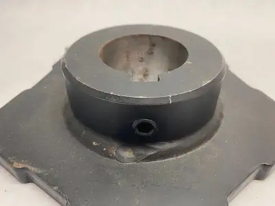 USED BARNES FLAME-CUT SKIP-TOOTH SPROCKET, 5-TOOTH, 2-7/16" BORE