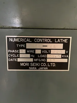 Mori-Seiki SL-2A 2-axis CNC Turning Center / Lathe