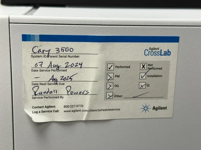 Used Agilent G9864A , G9889A Spectrophotometer (UV-Vis, Fluor) Missouri US | BioLabTek #1319935