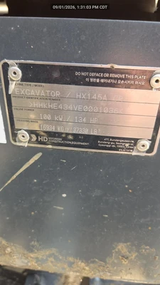 Used 2025 HYUNDAI HX145A LCR Crawler Excavators Texas US | National Equipment Dealers #1422277