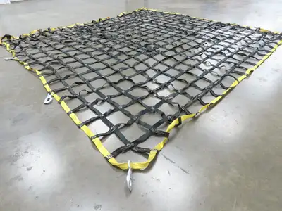 Miller 10'x 9' Nylon Cargo Net 1" Webbing w/Safety Snap Hooks