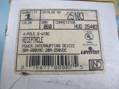 NEW Leviton 25403