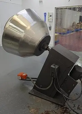 Coating Pan, 40" Diameter, Stainless Steel Seasoning Drum #C745462