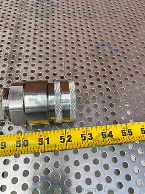USED HUBER INSULATED CHILLER HOSE 53" W/ 1" FEMALE THREADED TO QUICK RELEASE