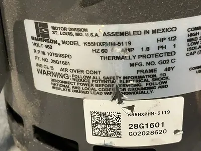Used EMERSON K55HXPHM5119 Motors (misc) Ohio US | HGR 24 #1556784