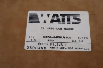NEW Watts C628-08FRLWJCW Regulator Combination Unit STOCK 2956