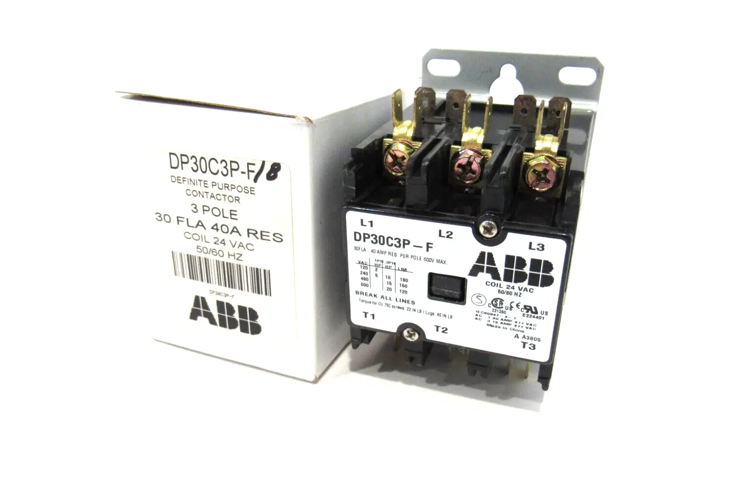 NEW ABB DP30C3P-F/B CONTACTOR DP30C3PFB