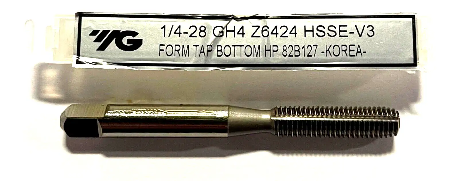 YG 1/4-28 Tap HSSE-V3 Thread Forming Bottoming Tap GH4 High Performance
