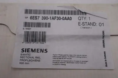 SIEMENS 6ES7390-1AF30-0AA0 MOUNTING BRACKET NEW UNIT STOCK G295A