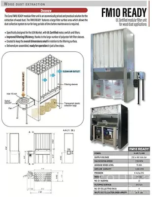 USED 2025 CORAL FM10 READY 5,000 CFM DUST COLLECTOR