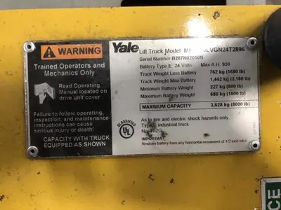USED 2015 YALE MPE080LV