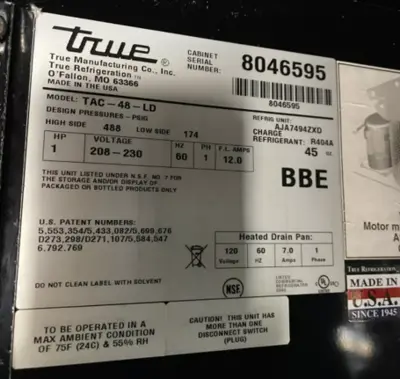 182-0142 True TAC-48-LD Grab and Go Open Merchandiser
