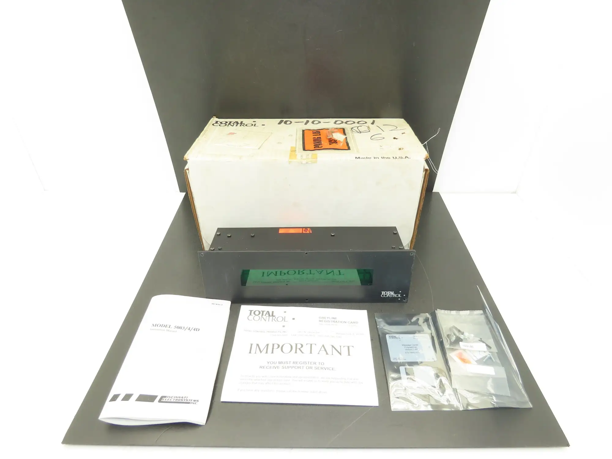 Cincinnati Electrosystems 5004D Total Control Display 40 Characters Interface