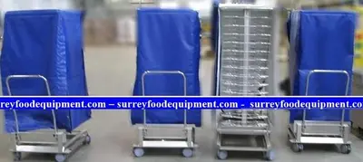 RATIONAL -  MOBILE PLATE RACKS - HOLDS 84 PLATES -  C/W COVERS - 4 AVAILABLE