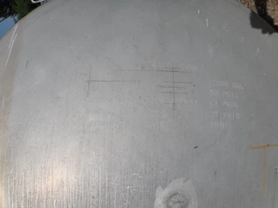 13,000 Gallon Aluminum Pressure Tank