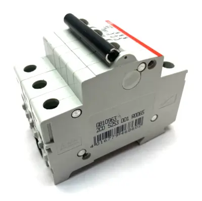 New | in-Stock ABB Miniature Circuit Breaker 3-Pole Tripping Character B Circuit Breakers Michigan US | Maverick Industrial Sales #1394576
