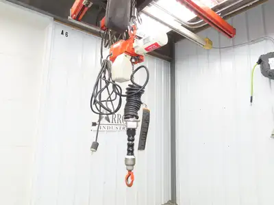 Harrington ED525DA 1/4 Ton 525lb Electric Chain Hoist 5' Lift 10-44FPM 1Ph 115V