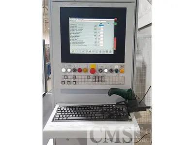 USED 2008 HOMAG / LIGMATECH MDE 200 FEED THROUGH CASE CLAMP