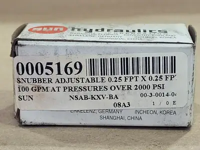 New | in-Stock SUN HYDRAULICS NSAB-KXV-BA Parts (Hydraulics and Pneumatics) British Columbia CA | Lenmark #257739