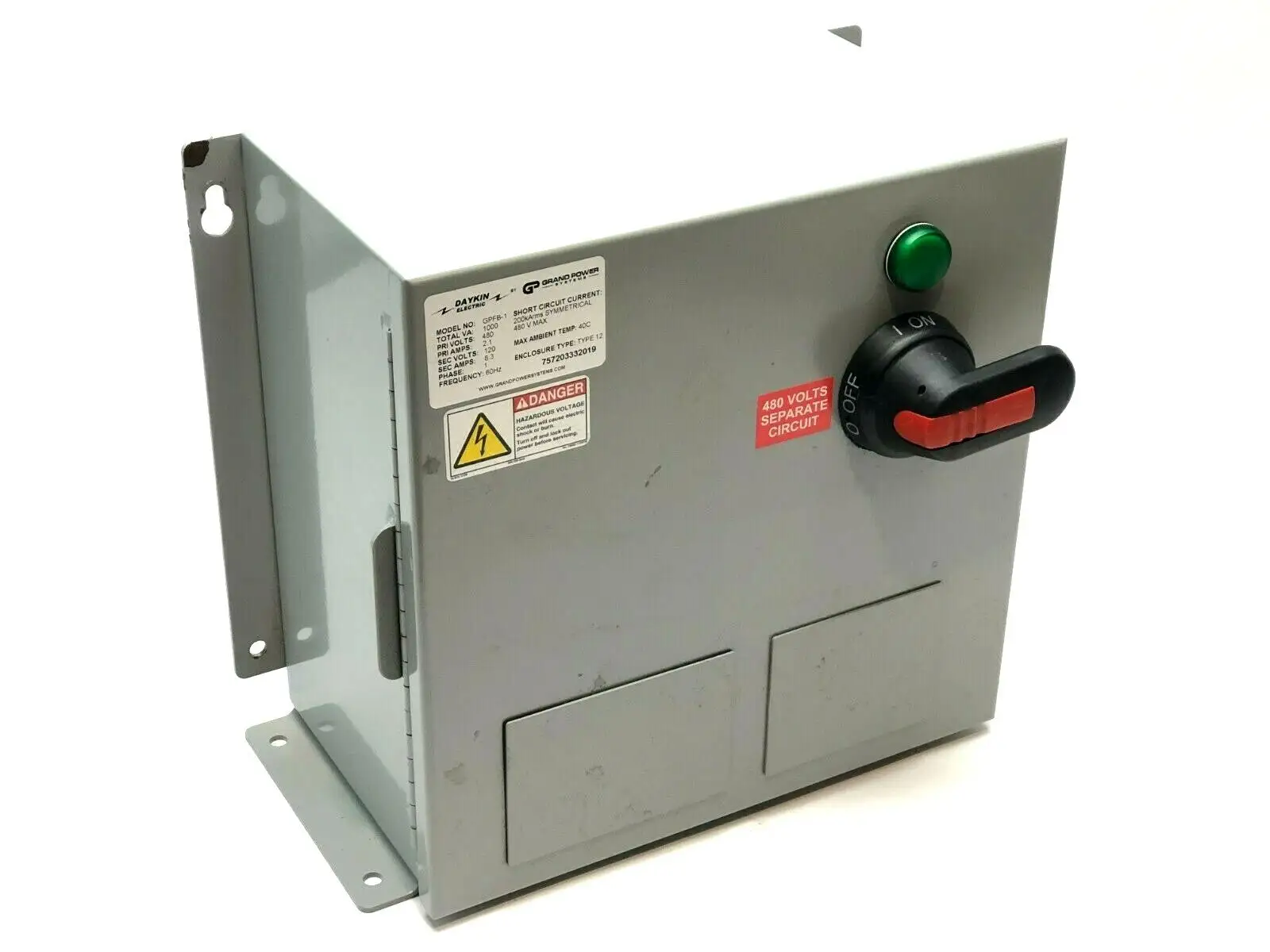 GPFB-1 | Grand Power Systems Daykin Electric  Transformer Disconnect Switch - Used