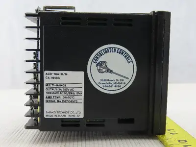 Shinko ACD-18A-R/M C5,T6598 Multi-Range Controller 3A 250V 100-240V