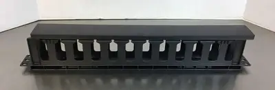 1U Horizontal Rack Mount Plastic Cable Management For Servers Data Racks 3H