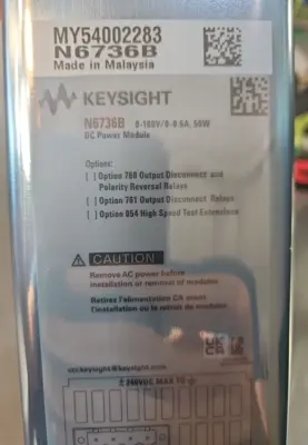 Keysight N6736B DC Power Module 100V 0.5A 50W (BIN341)